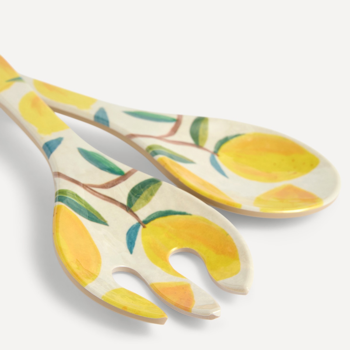 Conjunto para Servir Saladas de Melamina Catania Amarelo-2