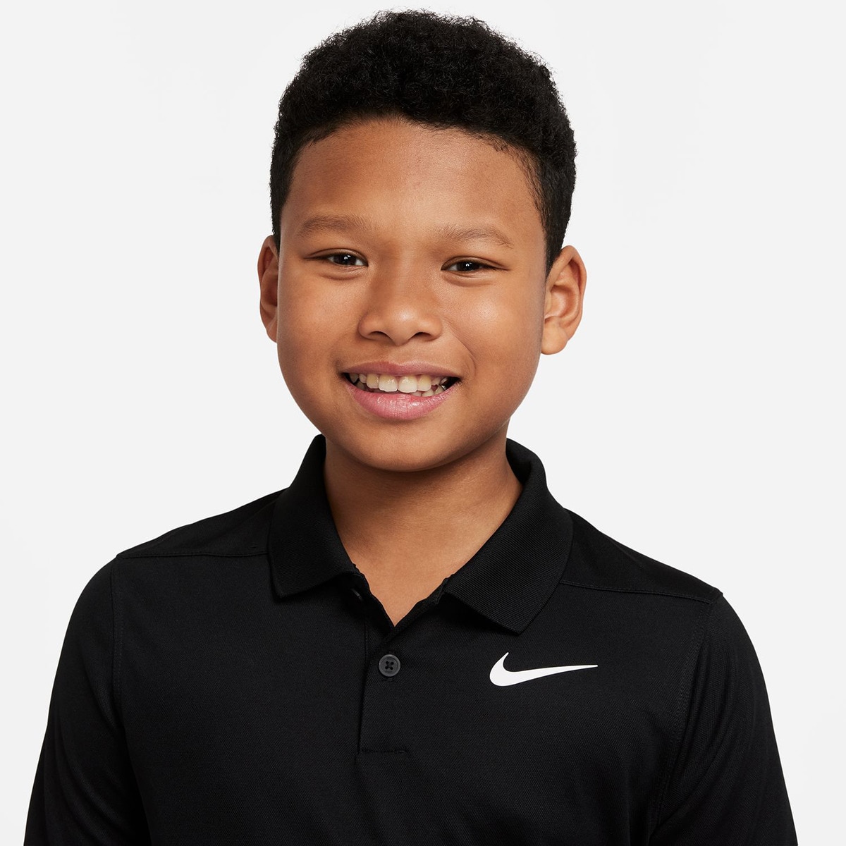 Polo de Criança Dri-FIT Victory Preto-4