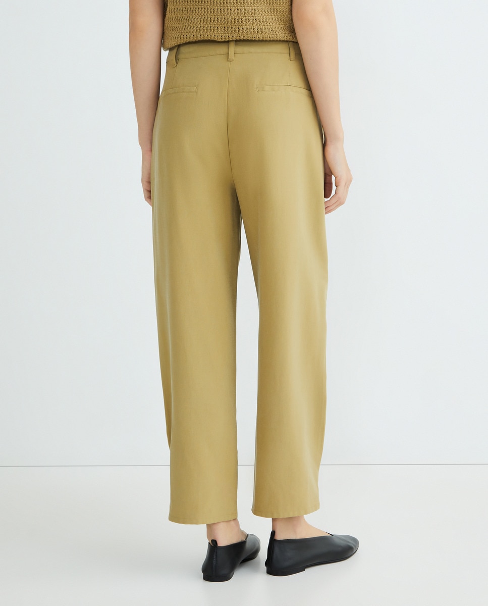 Pantalón de mujer globo Verde-3