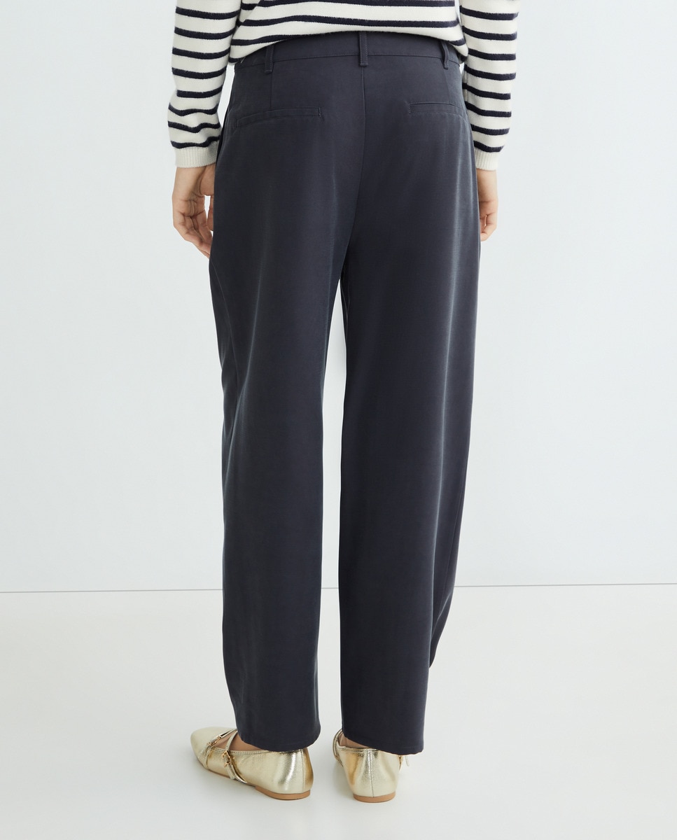 Pantalón de mujer globo Gris oscuro-3