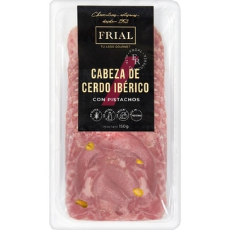 cabeza de cerdo ibérico con pistachos sin gluten sin lactosa sobre 150 g - Frial
