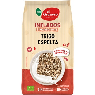 Bio trigo espelta hinchado ecológico sin aceite de palma bolsa 100 g - El Granero