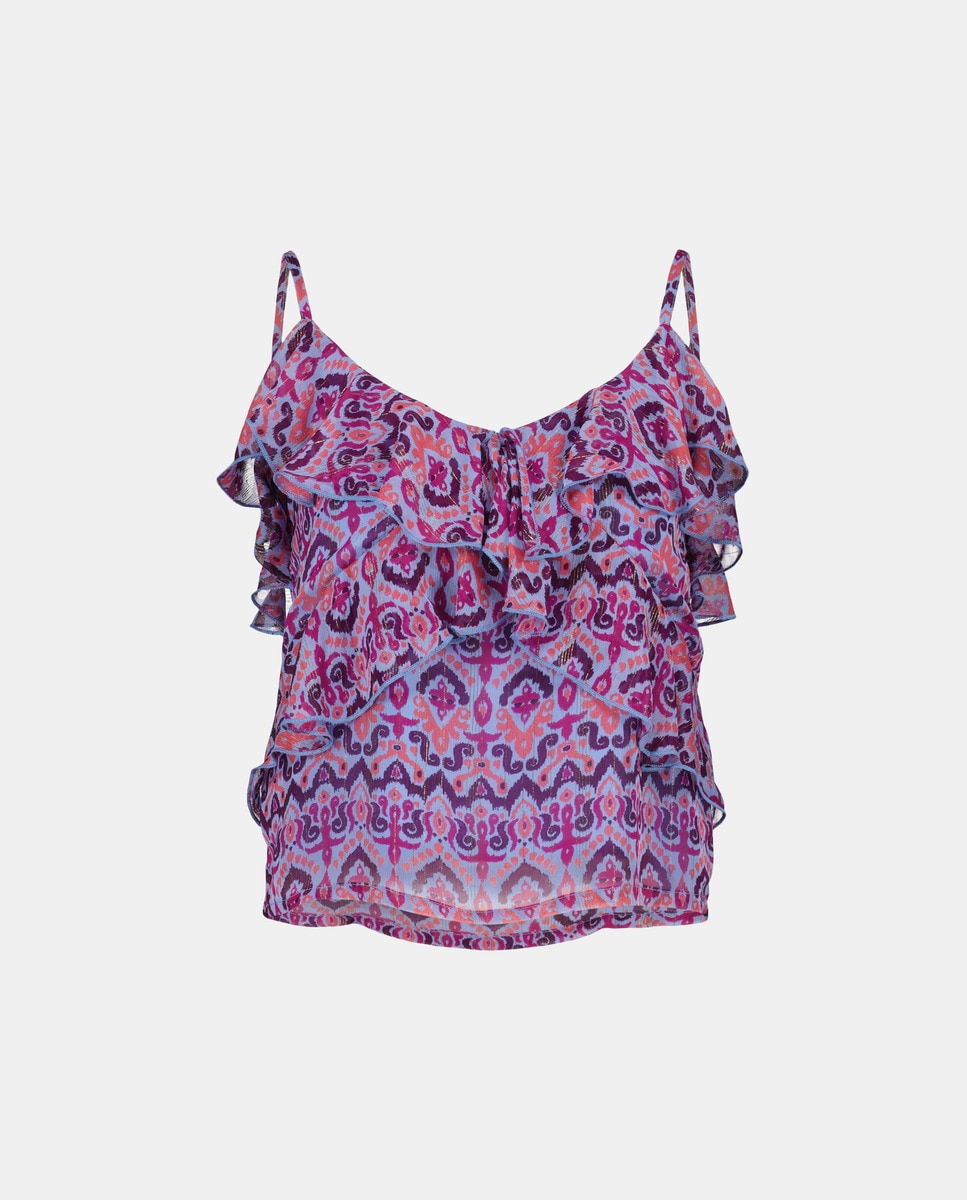 Kimono Tipo Top Fluido 410 Azul Claro-5