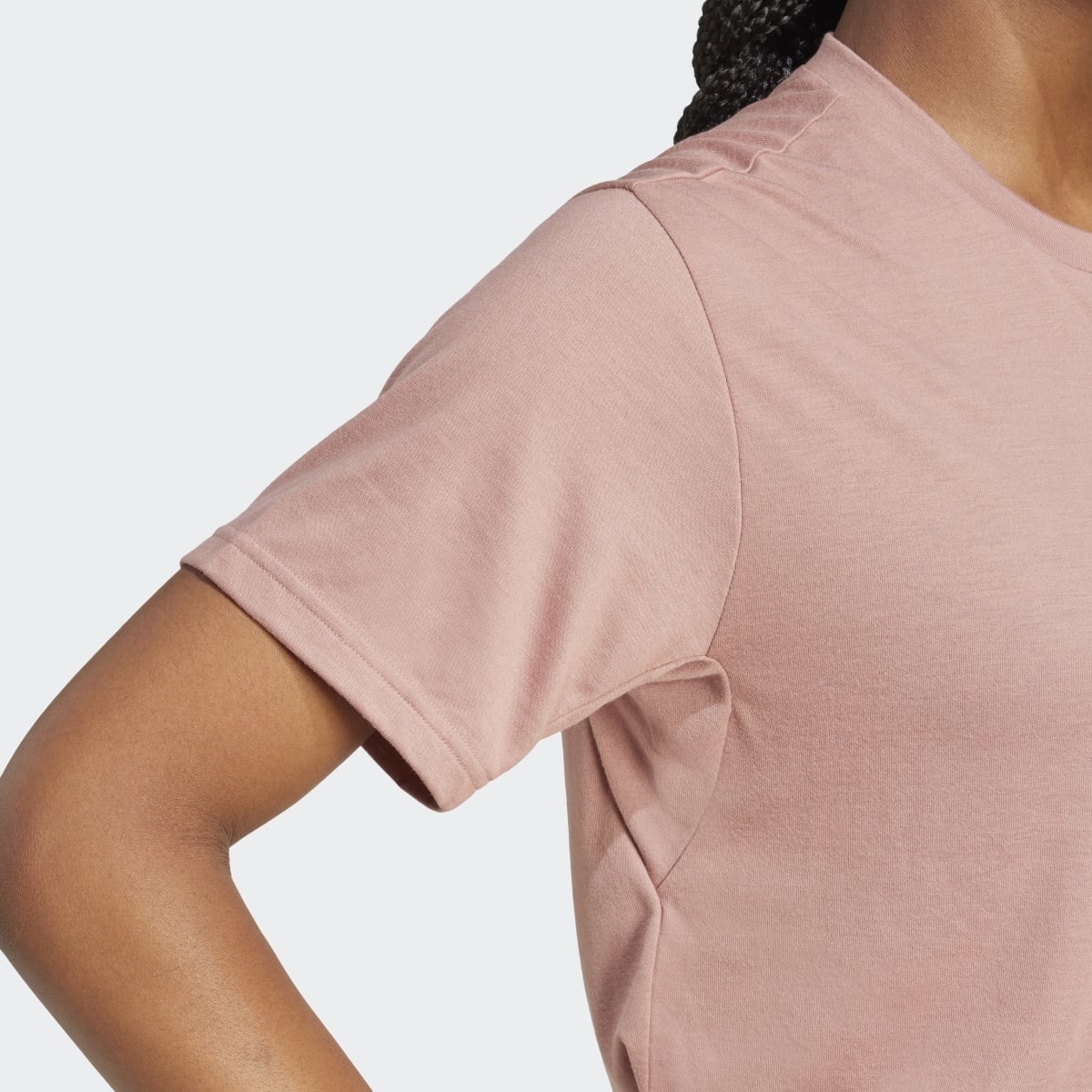 T-shirt de Mulher Train Essentials Big Logo Performance Training Rosa-3