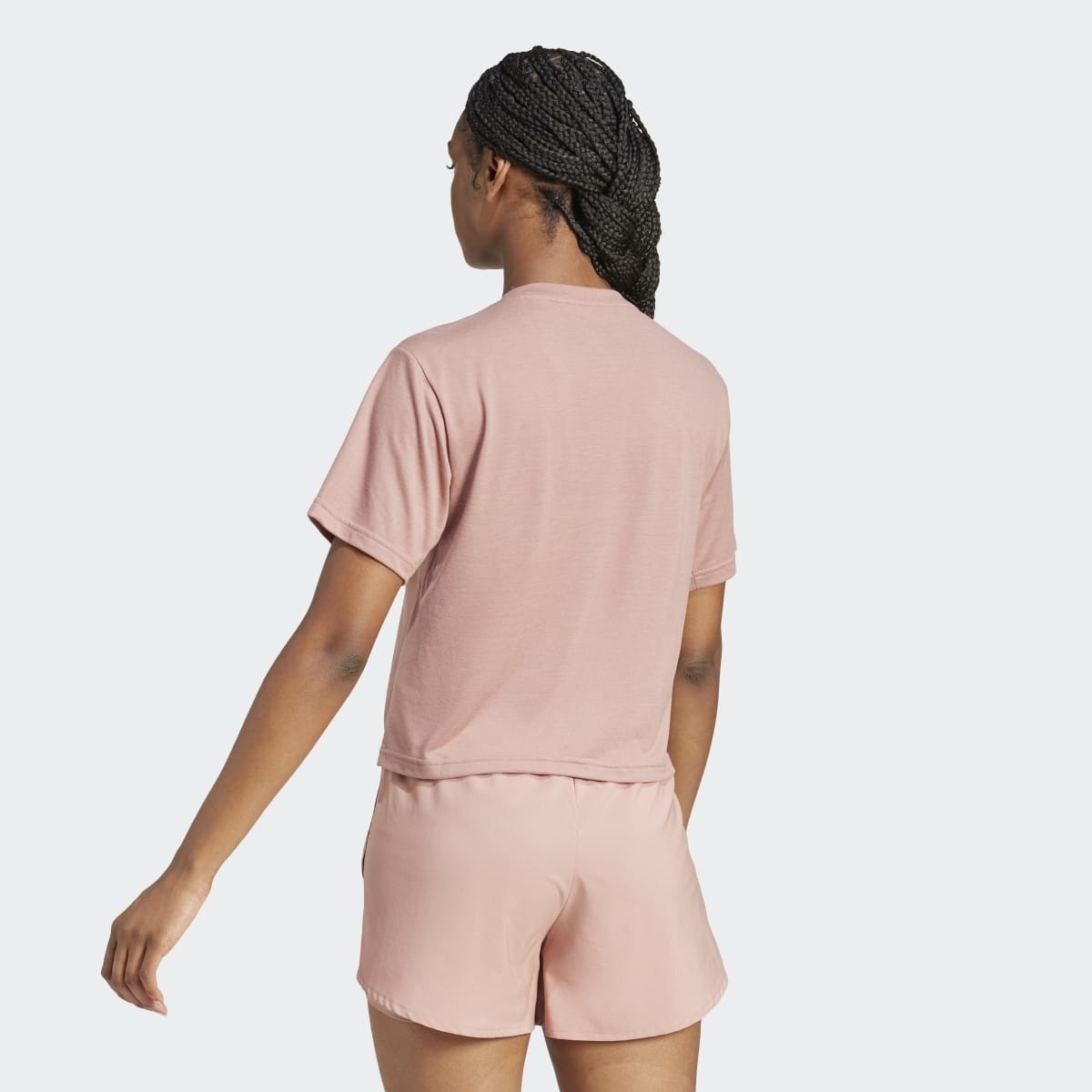 T-shirt de Mulher Train Essentials Big Logo Performance Training Rosa-2