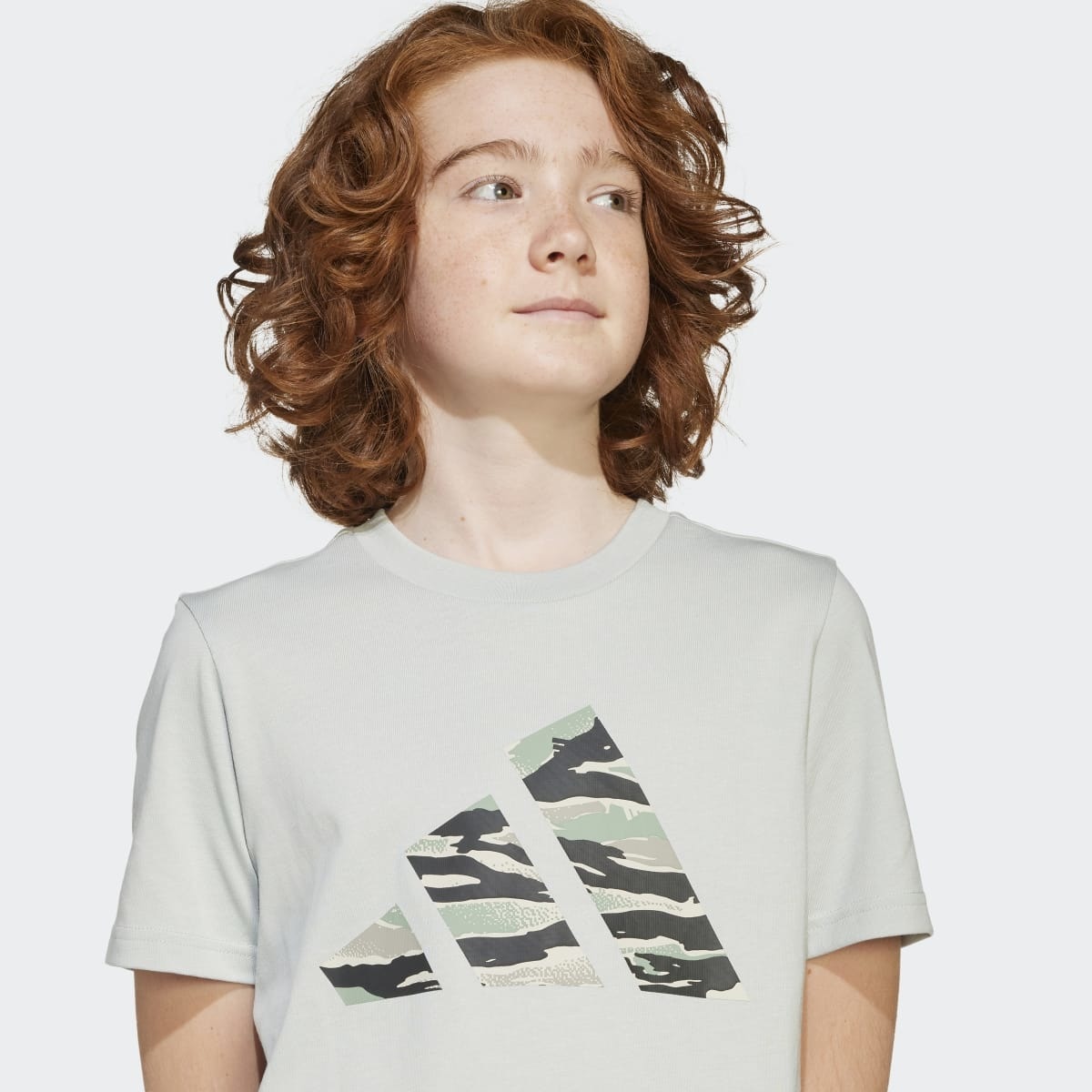 T-shirt de Criança Camo Graphic Cinzento-3