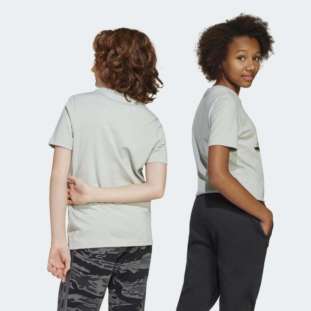 T-shirt de Criança Camo Graphic Cinzento-2