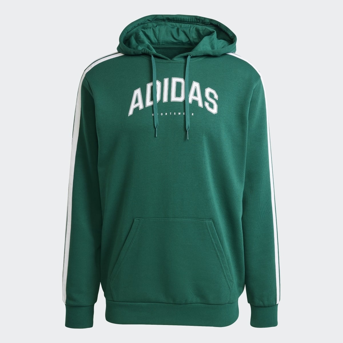 Sweatshirt de Homem com Capuz Codes Collegiate Graphic Verde-6