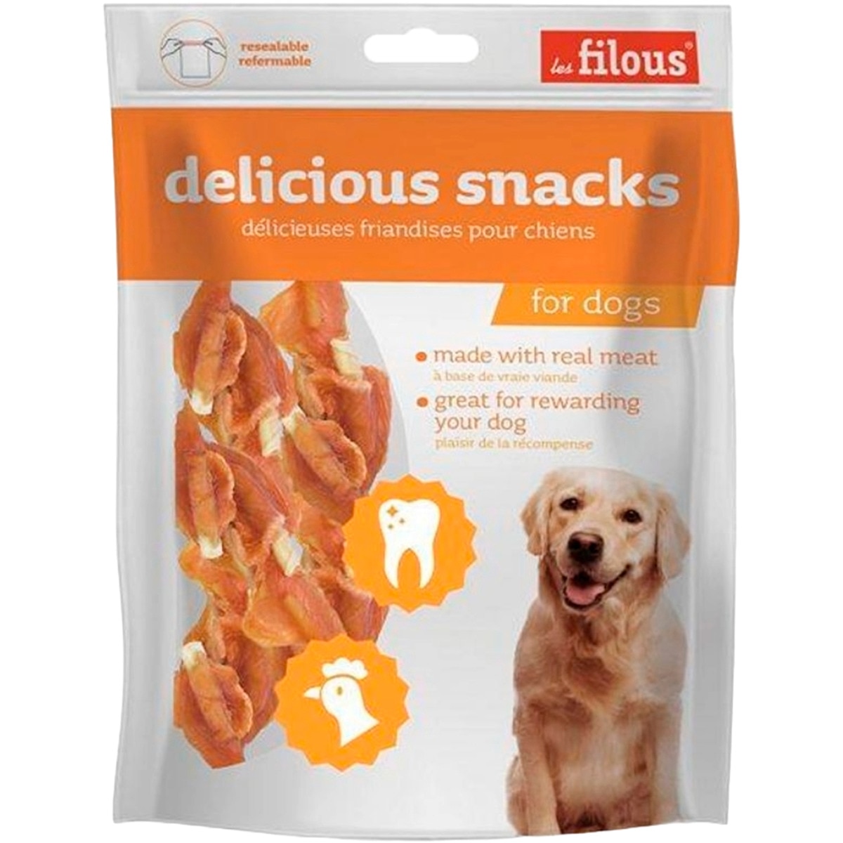 Snack para Cão Palitos de Frango embalagem 100 g
