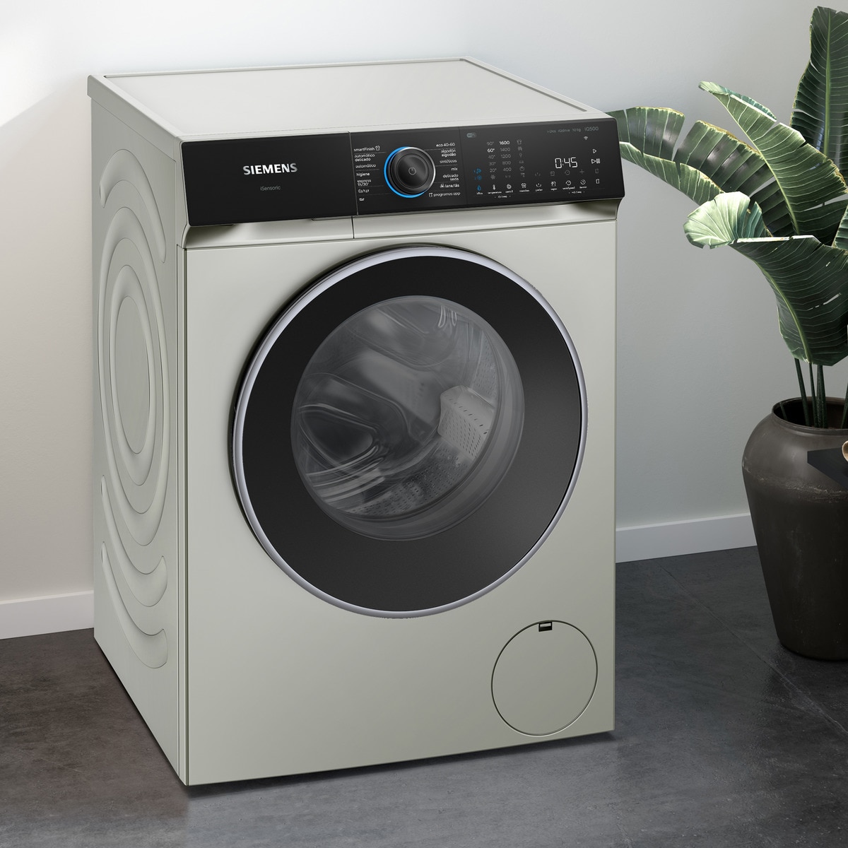 Lavadora Siemens 10 kg / 1600 rpm con autodosificación iQ500- WG56H2AXES Acero mate antihuellas-3
