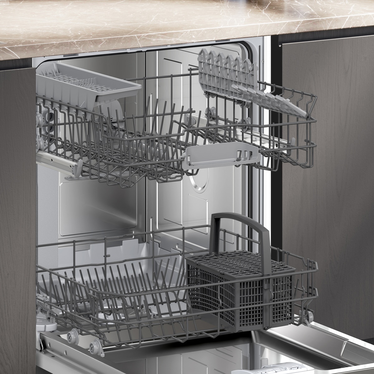 Máquina de Lavar Loiça Encastrável Siemens iQ300 SN63HX16TE Home Connect de 13 Conjuntos e de 60 cm 5