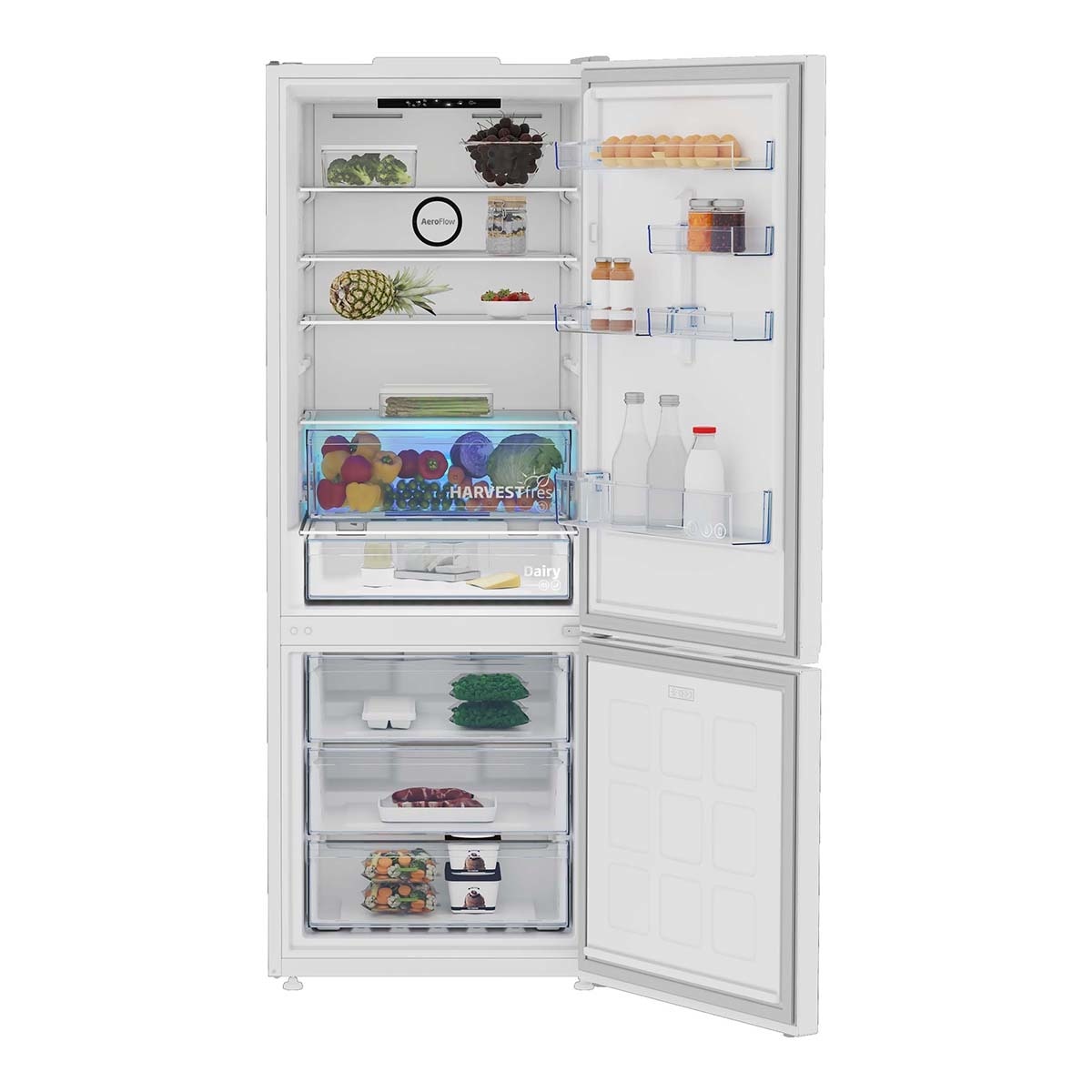 Frigorífico combi Beko NeoFrost Dual Cooling, HaverFresh - B3RCNE564HW Blanco-8