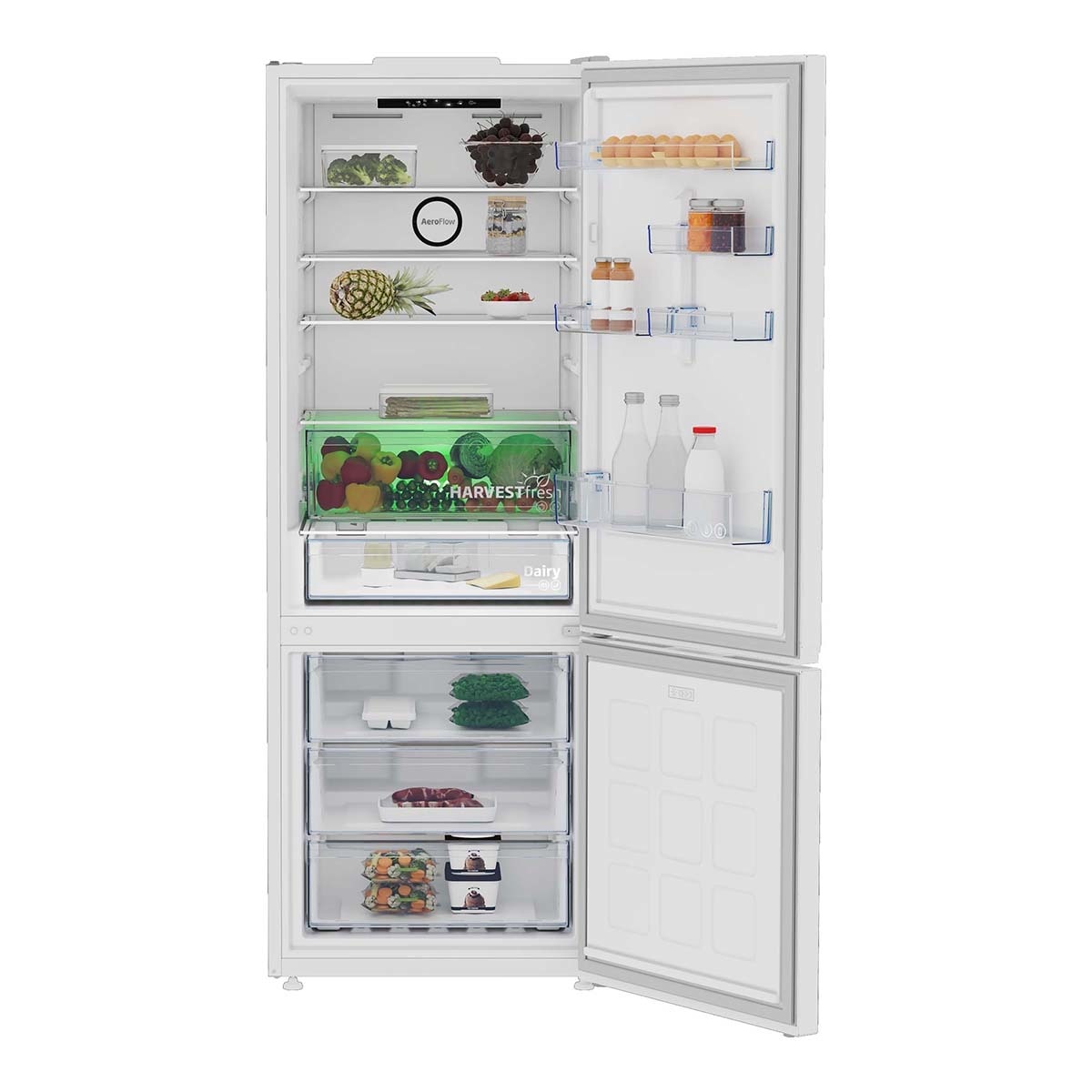 Frigorífico combi Beko NeoFrost Dual Cooling, HaverFresh - B3RCNE564HW Blanco-6
