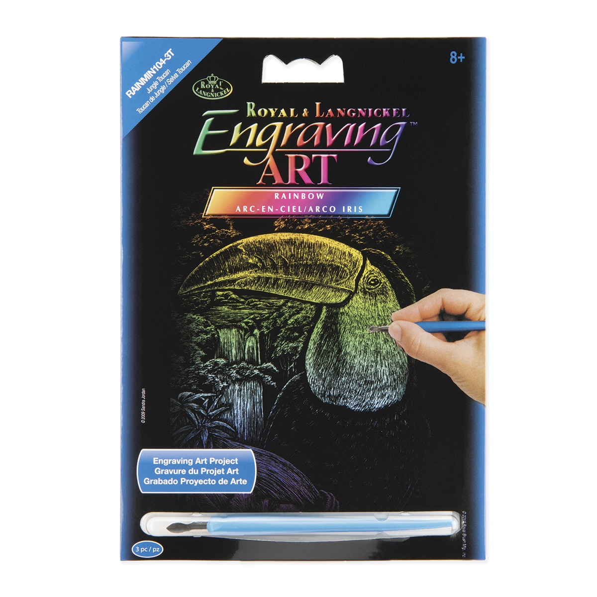 Imagem 0 de Engraving art RAIN28 mini tucano Royal Langnickel cor do arco-íris