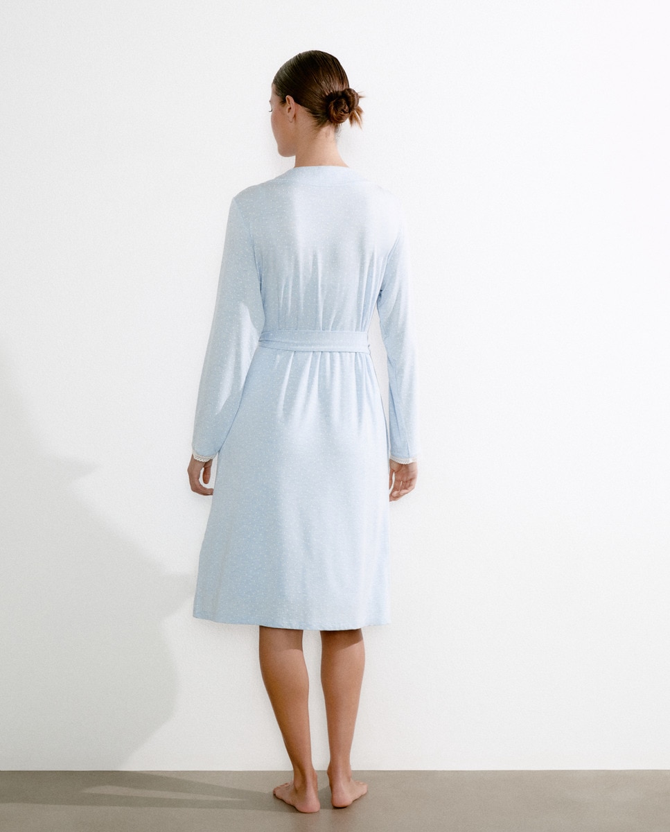 Robe com laço Azul-2