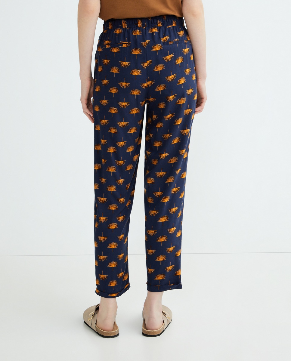 Pantalón estampado de mujer Rosa-3