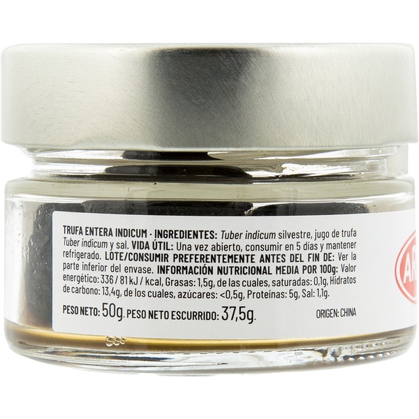 Indicum whole truffle flask 50 drained weight g