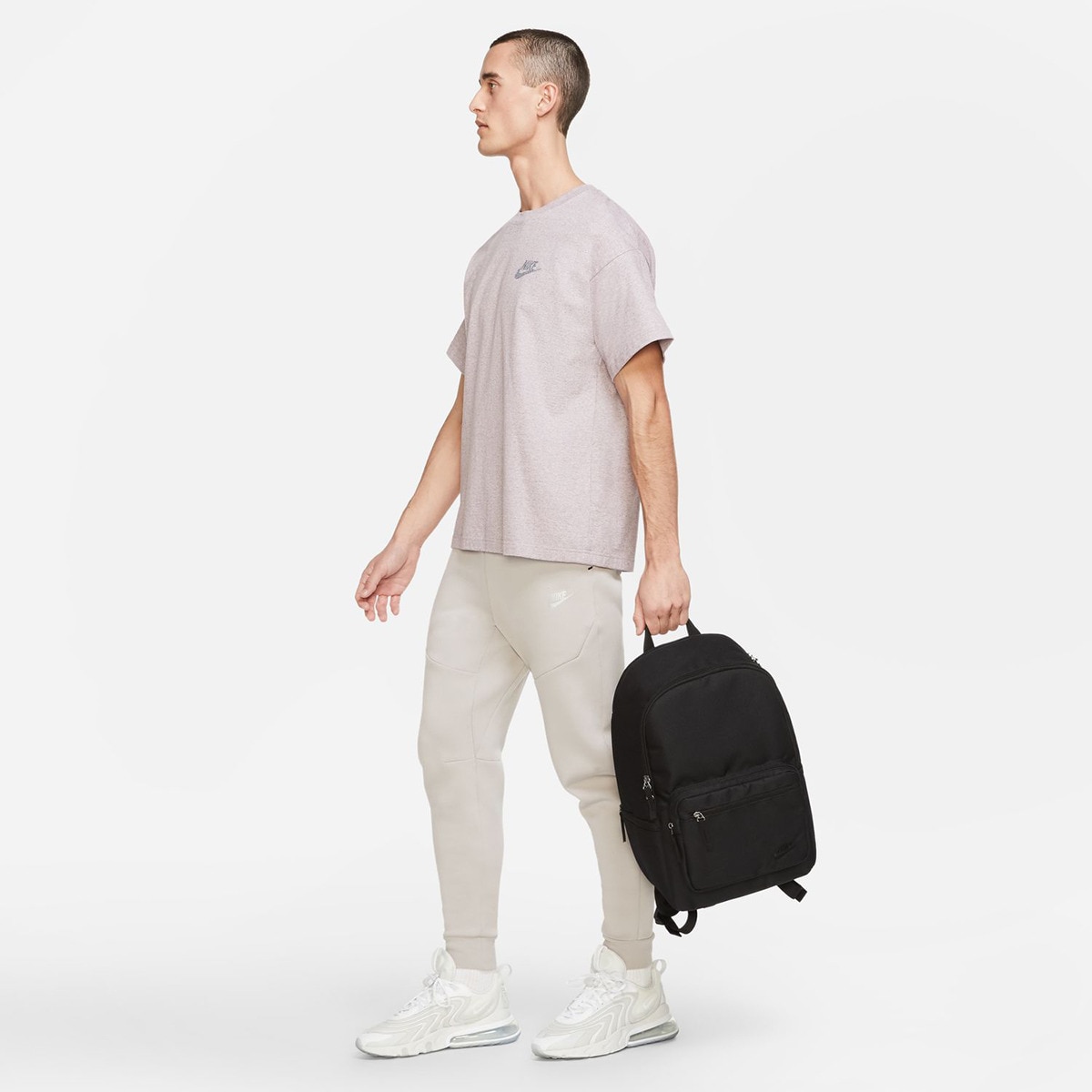 Mochila NK Heritage EUG Cinzento-8