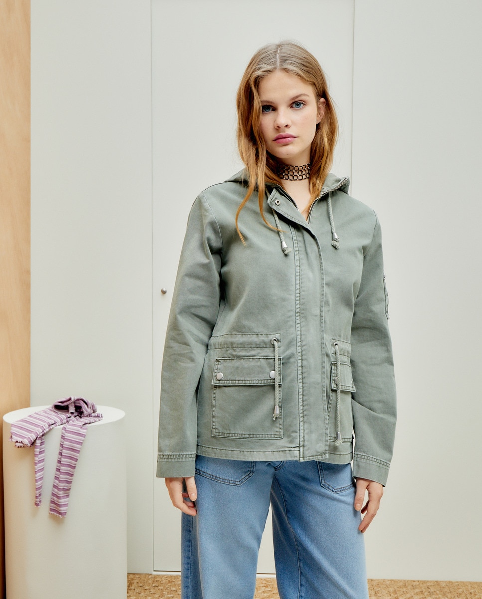 Parka Curta CH 520 Caqui-2