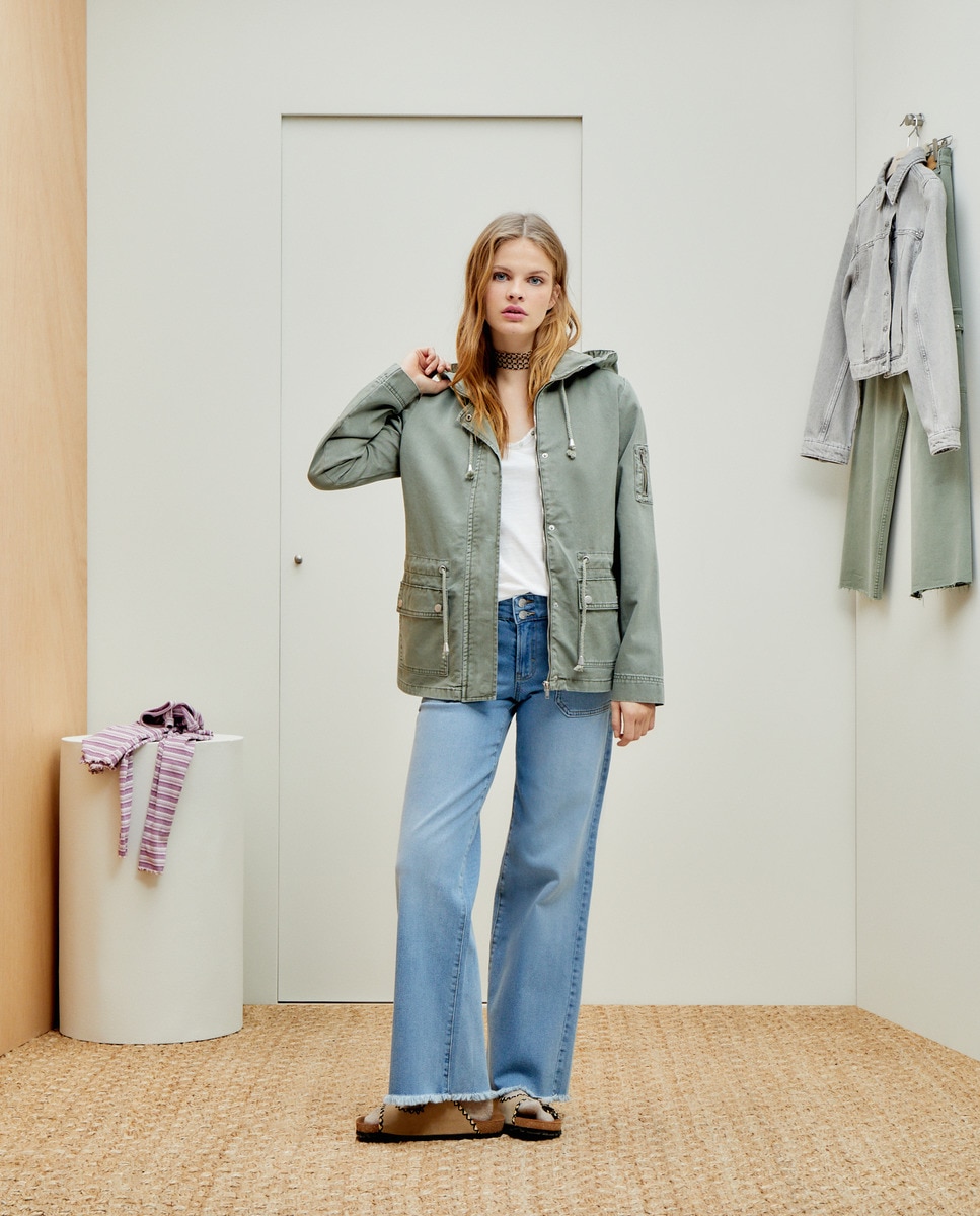 Parka Curta CH 520 Caqui-1
