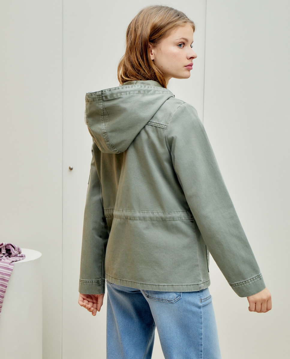 Parka Curta CH 520 Caqui-6