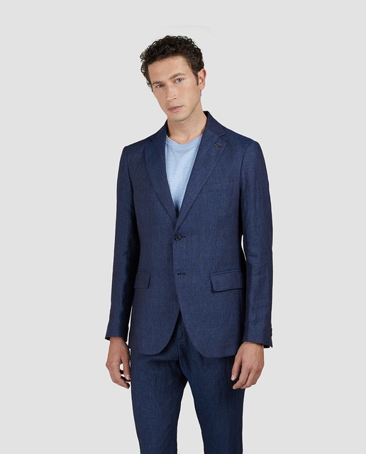 Imagem 0 de Blazer de Linho com 2 Botões e Bolsos