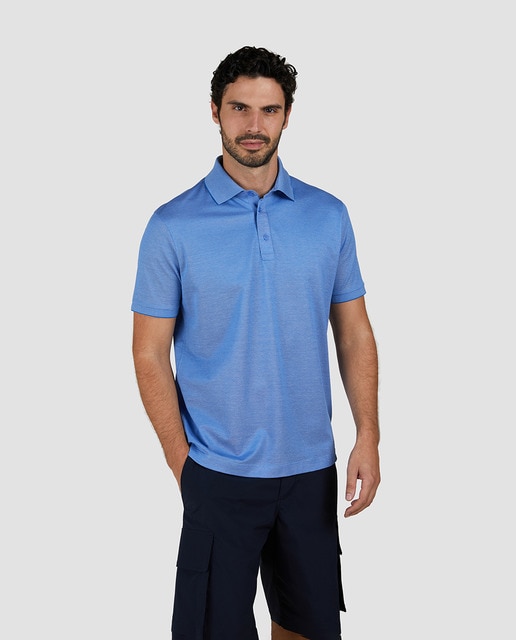 Imagen 0 de Polo de hombre manga corta ribete cuello