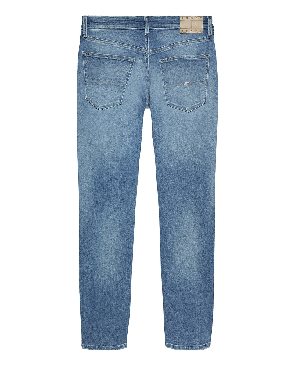 Jeans Scanton Slim Fit com Cintura Média Azul-7