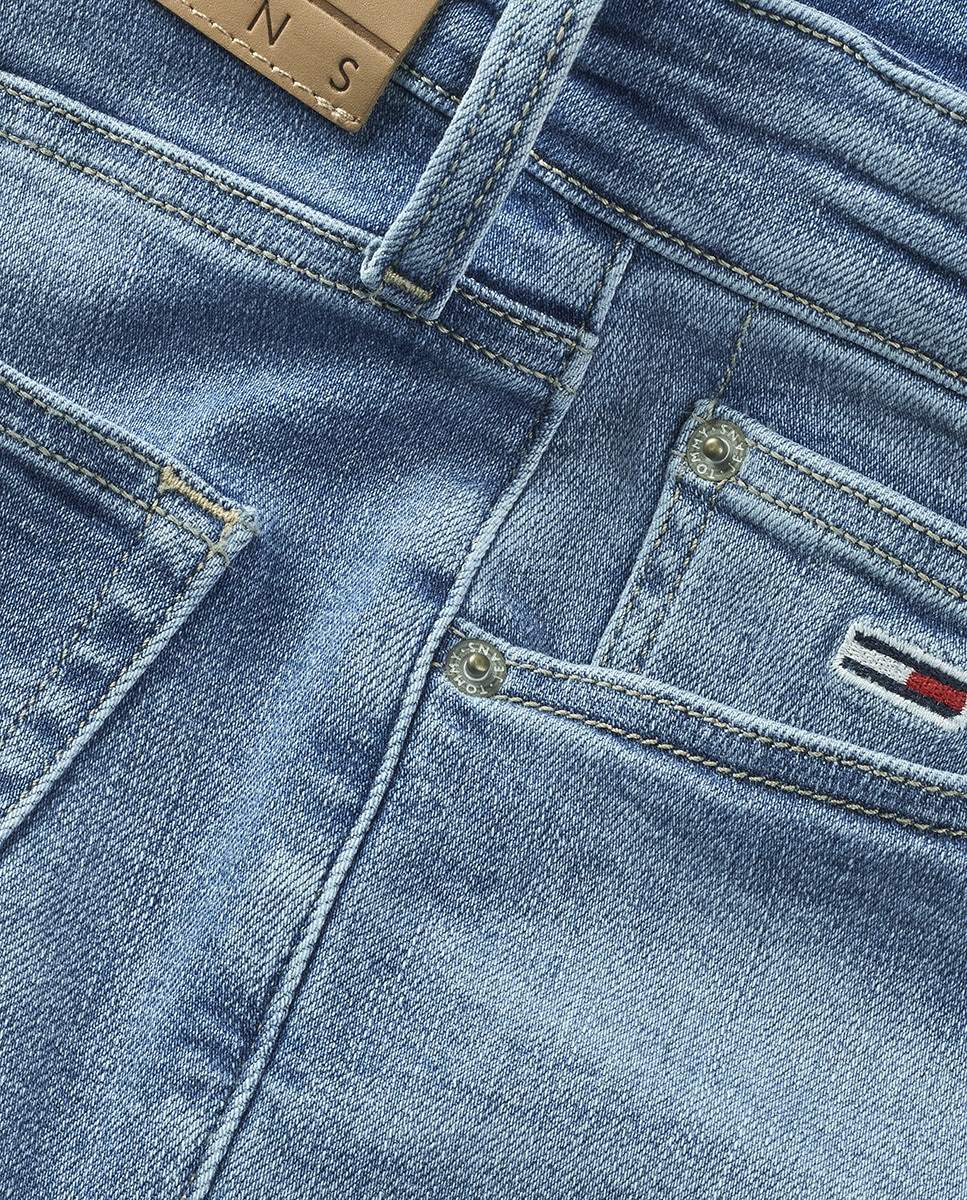 Jeans Scanton Slim Fit com Cintura Média Azul-5