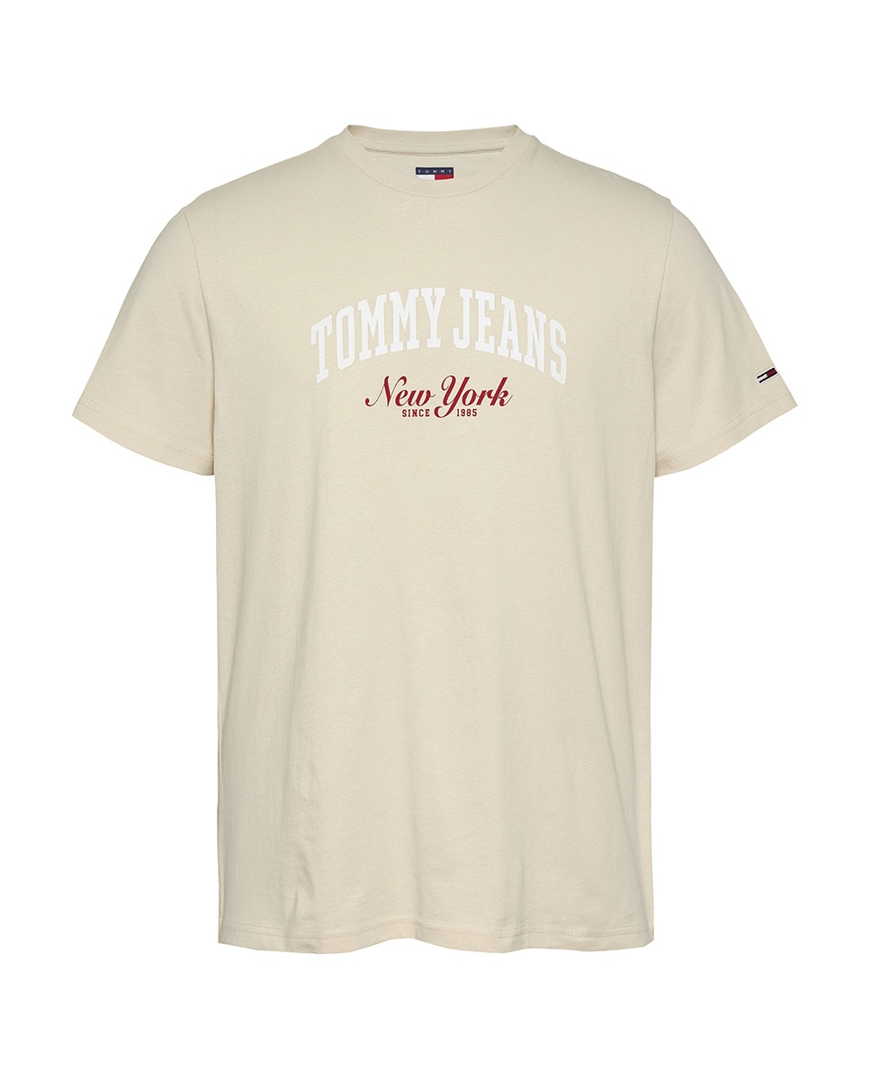 T-shirt Slim Fit com Manga Curta Amarelo-4
