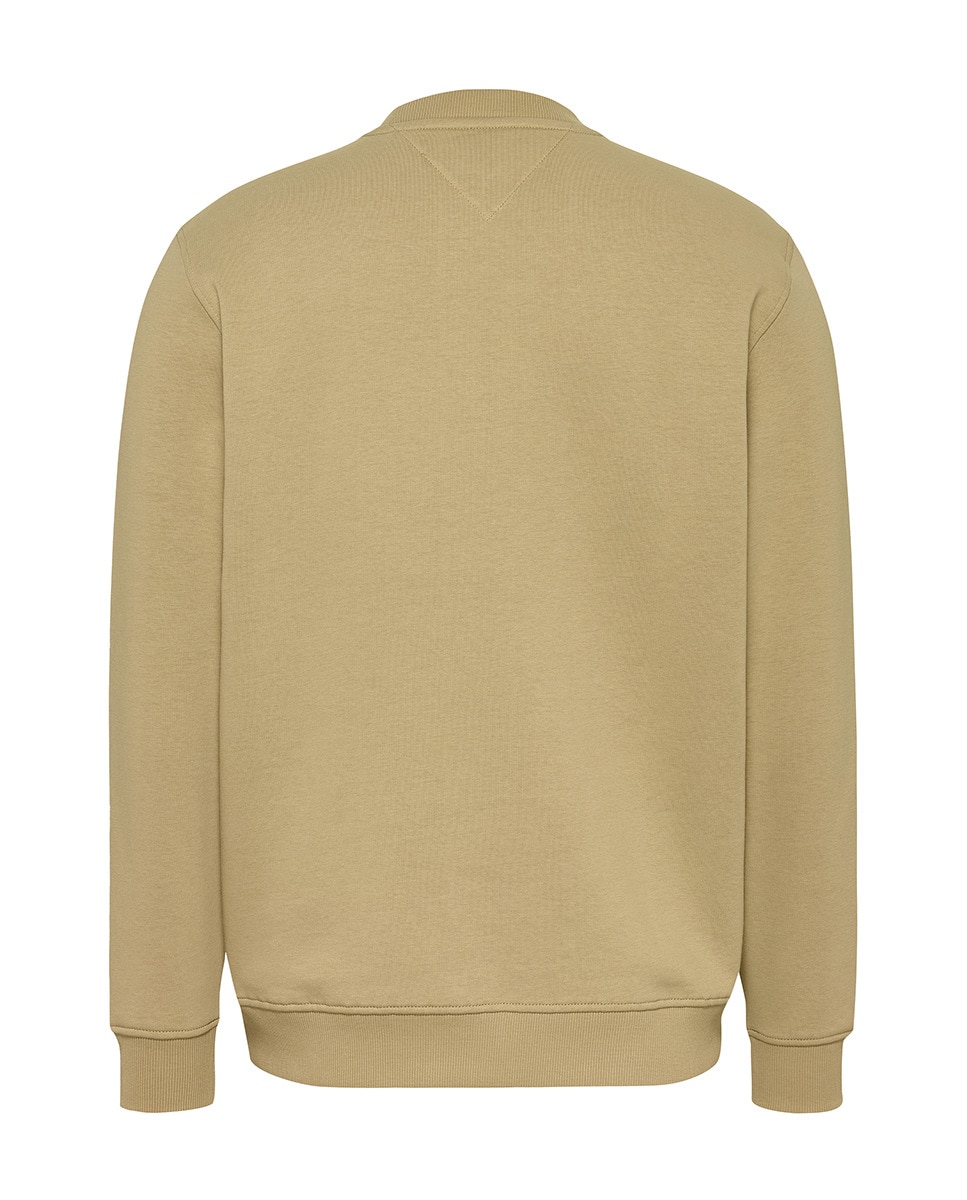 Sweatshirt Regular Fit com Decote Redondo Mostarda-5