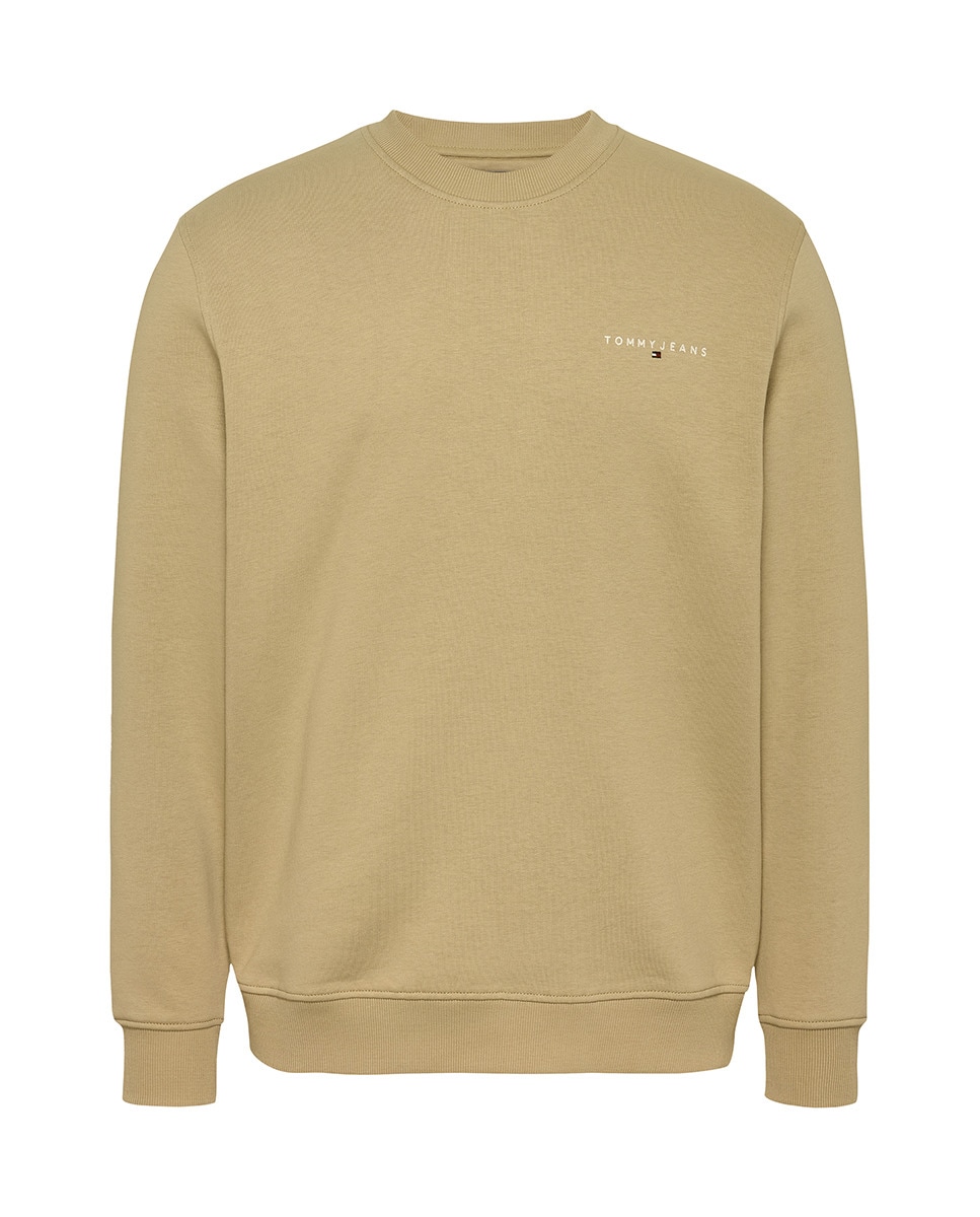 Sweatshirt Regular Fit com Decote Redondo Mostarda-4