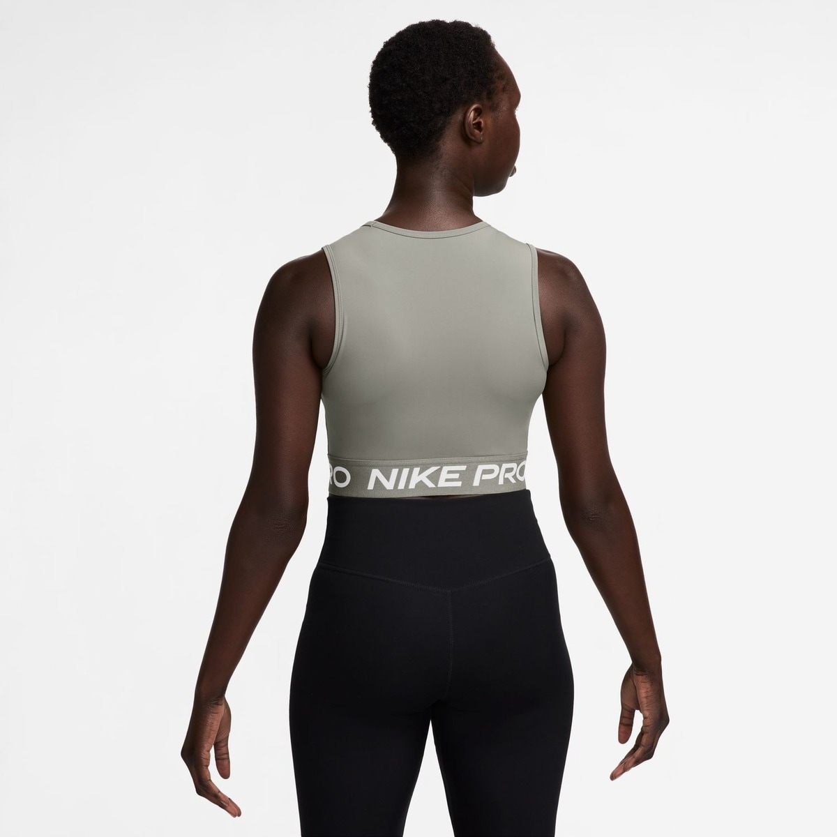 T-shirt de mulher Pro Nike Caqui-2