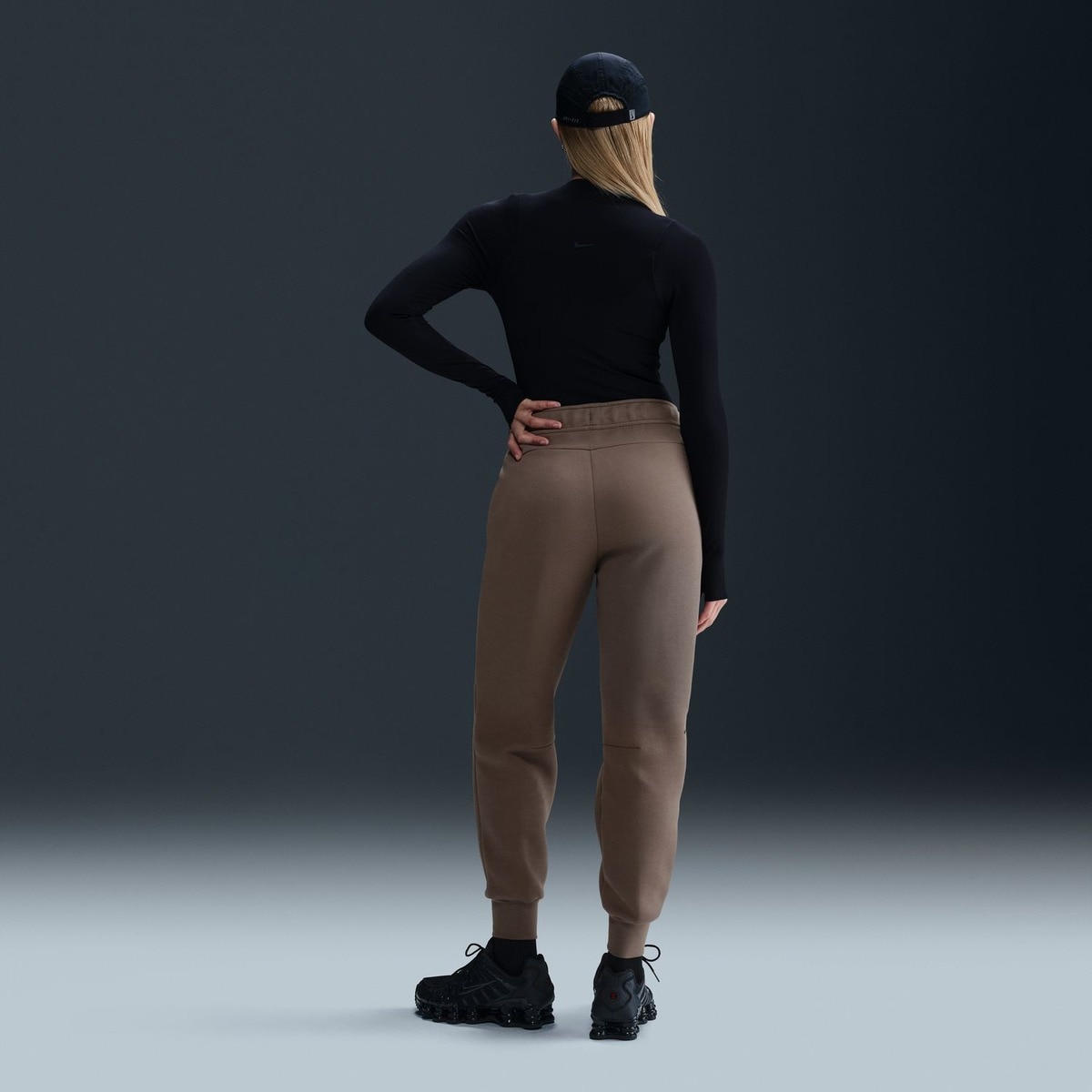 Calças de mulher Sportswear Tech Fleece Nike Castanho-6