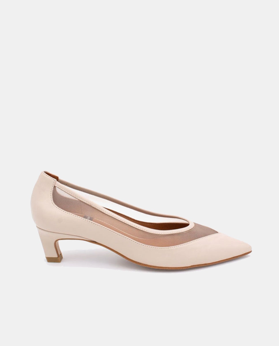 Sapatos de Salto Branco-marfim-1