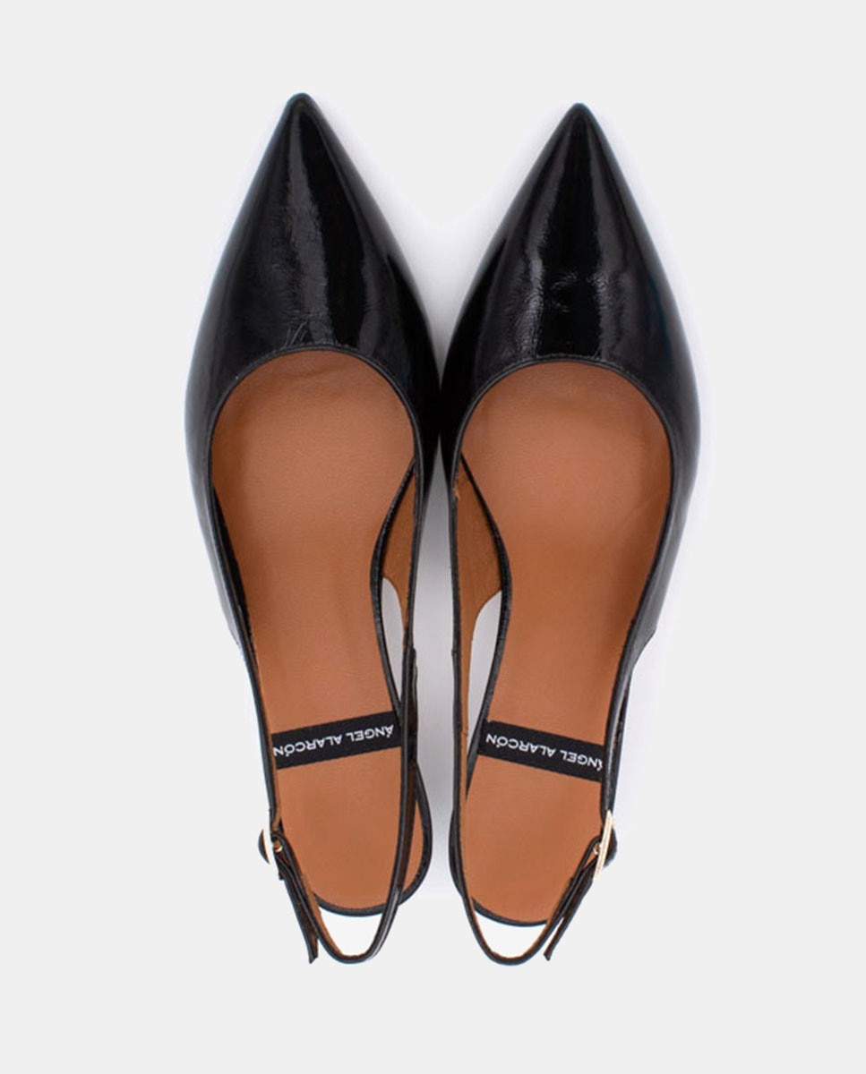 Sapatos de Salto Preto-4