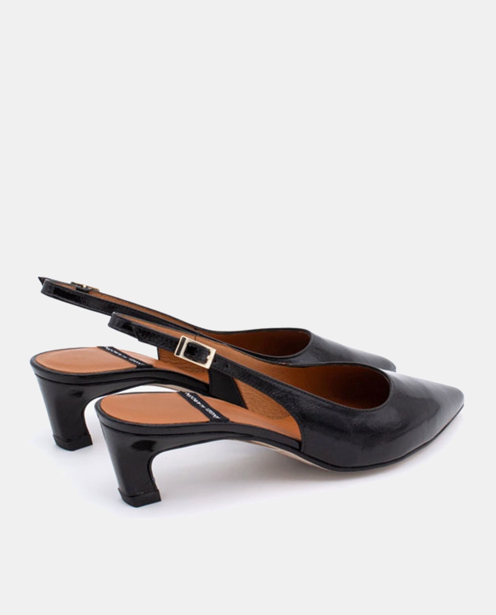 Sapatos de Salto Preto-3