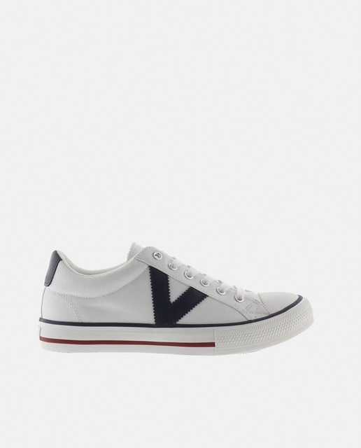 Imagen 0 de Zapatillas de lona unisex con logotipo en contraste y puntera de goma