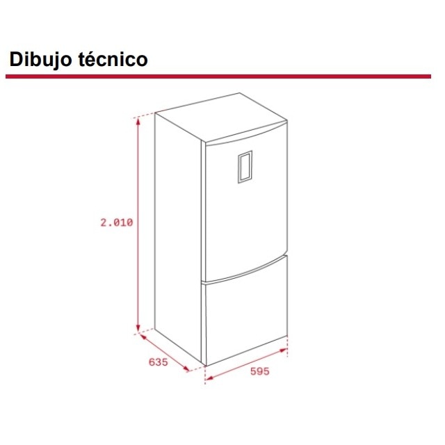 Frigorífico Combi Teka No Frost - NFL 430 S WH Blanco-3