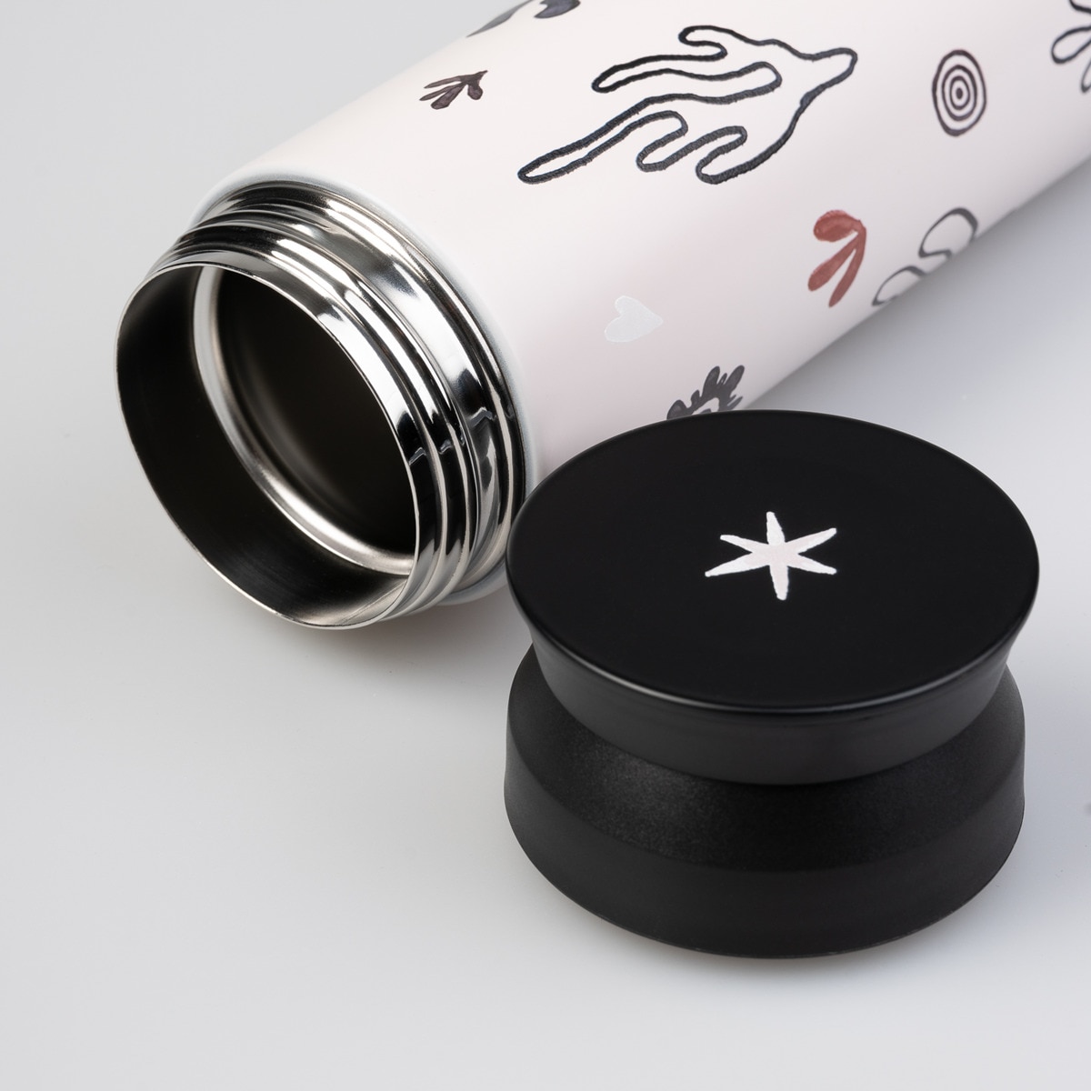 Termo de aço inoxidável Kalima Kokonote cor-de-rosa Rosa / Preto-4