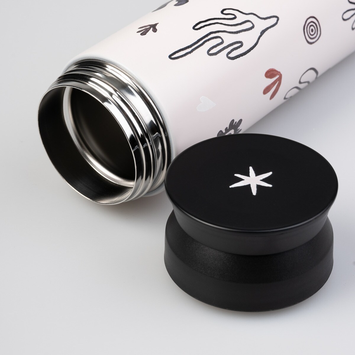 Termo de aço inoxidável Kalima Kokonote cor-de-rosa Rosa / Preto-4