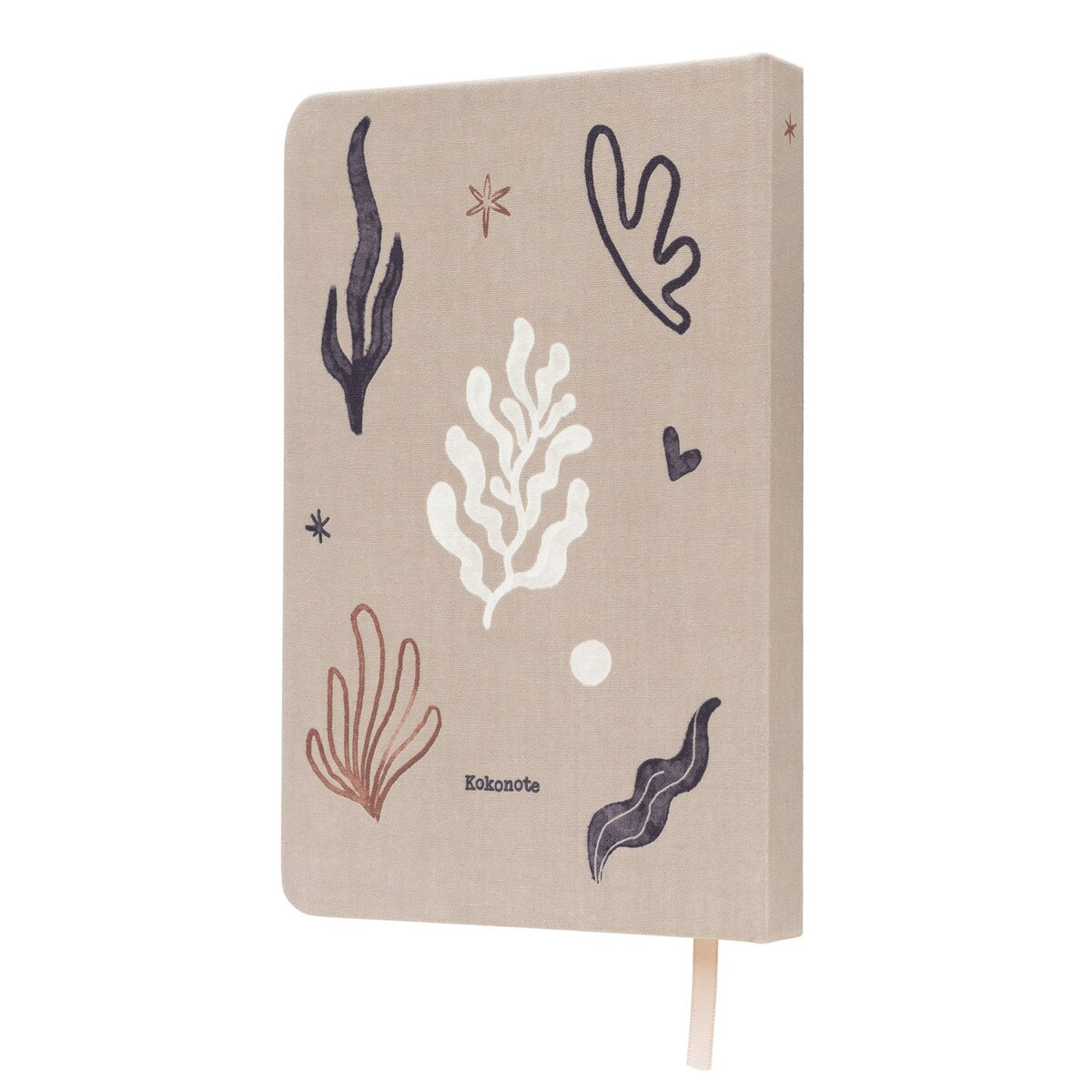 Caderno de lona bege Kalima Kokonote Bege / Castanho-2