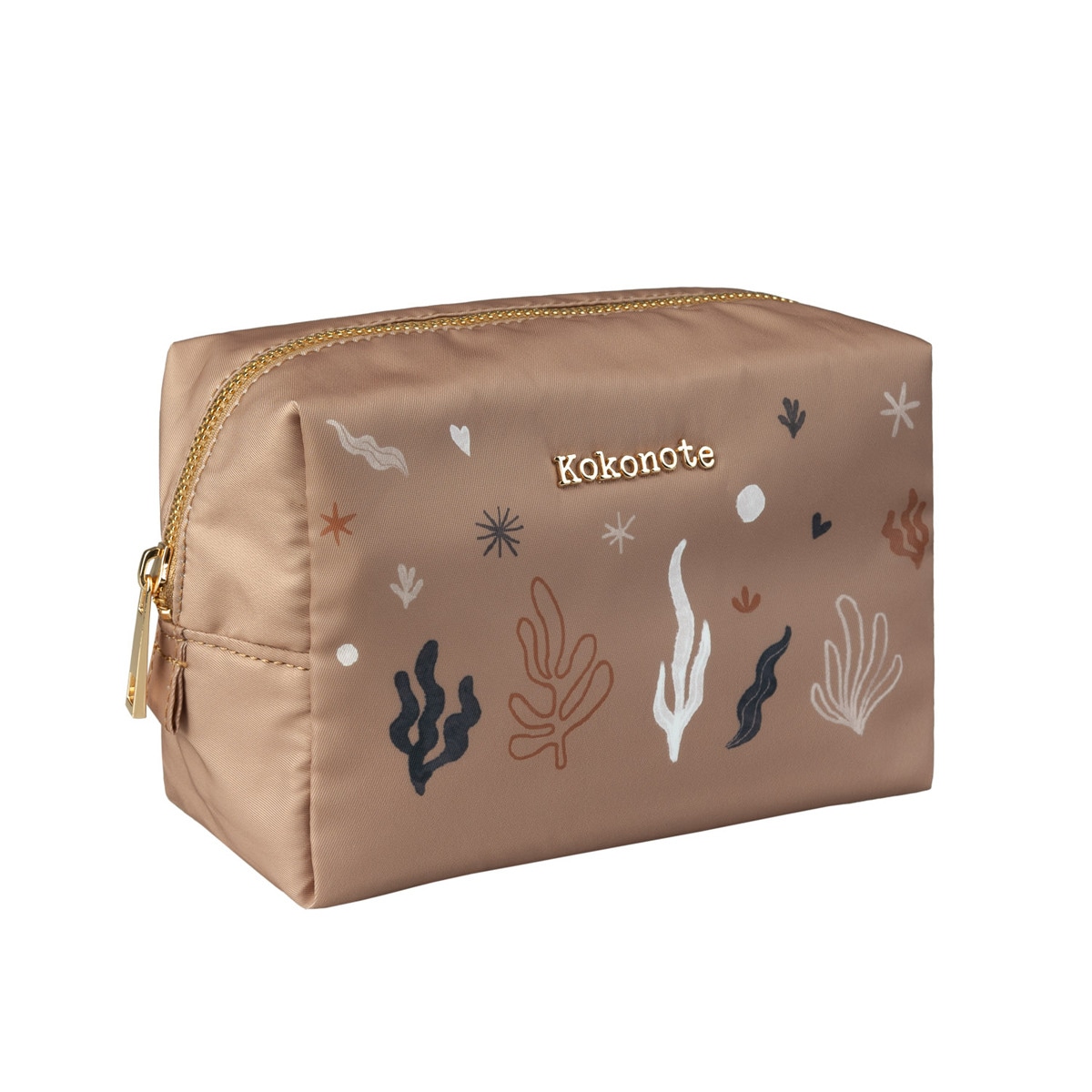 Necessaire Kalima Kokonote castanho Castanho / Dourado-1