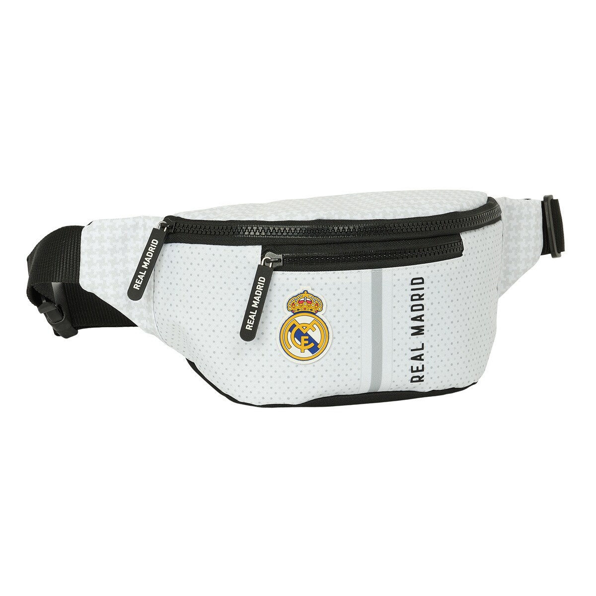 Riñonera Real Madrid 1ª equipacion 24/25 Safta blanco y gris. Blanco / Gris-1