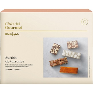 surtido de turrones variados en porciones estuche 200 g - Club Del Gourmet