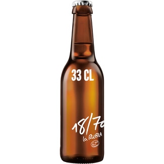 cerveza rubia especial botella 33 cl - 18/70 La Rubia