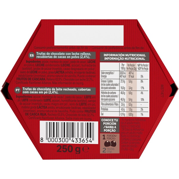 Milchschokoladetrüffel Karton 250 g