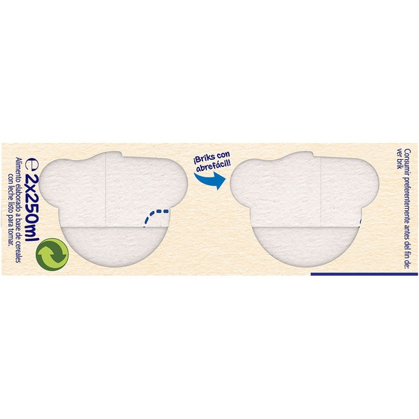 Pijama papilla desde 6 meses 2x250 ml envase 500 ml sin aceite de palma