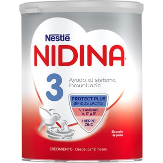 3 leche infantil crecimiento desde 12 meses lata 800 g - Nestle Nidina