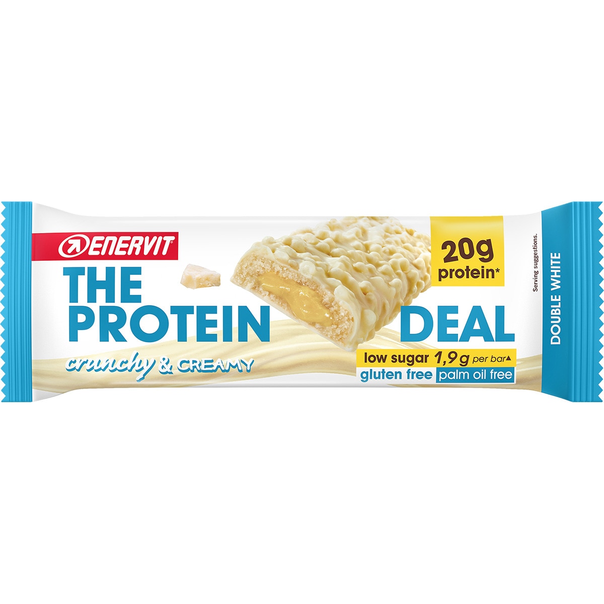 barrita con proteínas Enervit Sport double white sin gluten envase 55 g